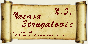 Nataša Strugalović vizit kartica